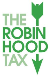 Robin Hood-skatt engelsk textbild