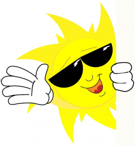 Sol med solglasögon och händer (1)