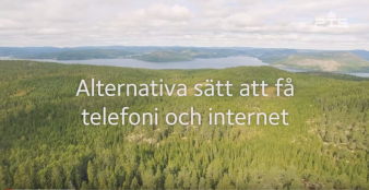 Post- och telestyrelsens kortfilm Alternativa sätt att få telefoni och internet