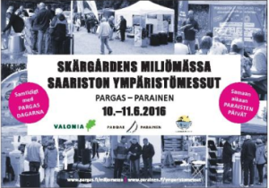 Skärgårdens miljömässa i Pargas 10-11.6.2016